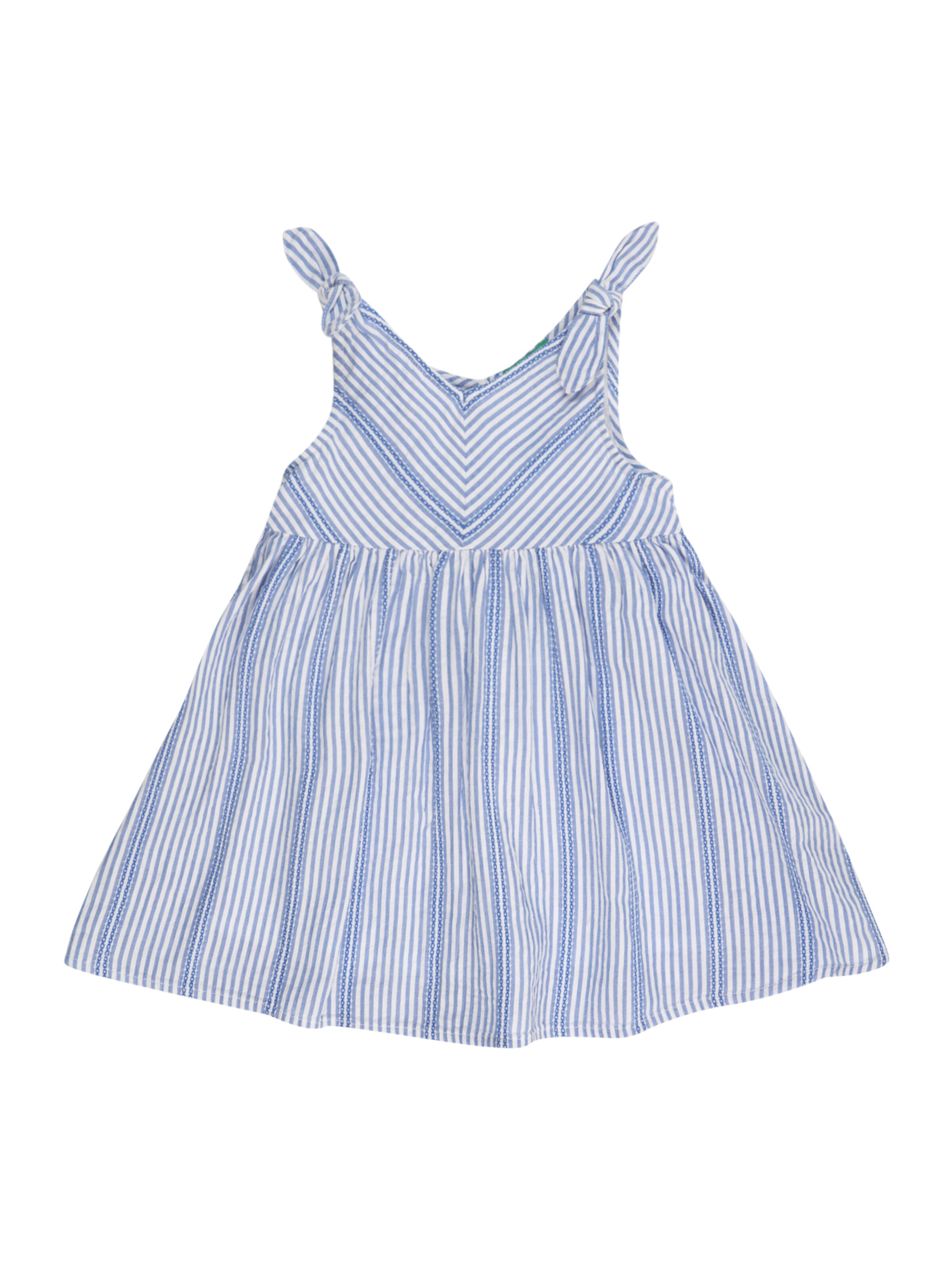 Benetton kleid blau weiß gestreift Clearance